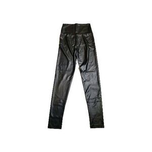 Black Pleather High Rise Leggings Juniors Small by Everbellus